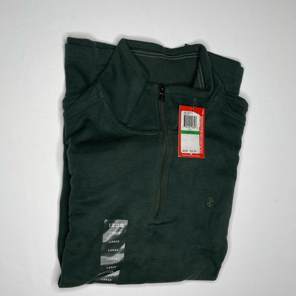 IZOD Long sleeve pullover sweater size Large Green